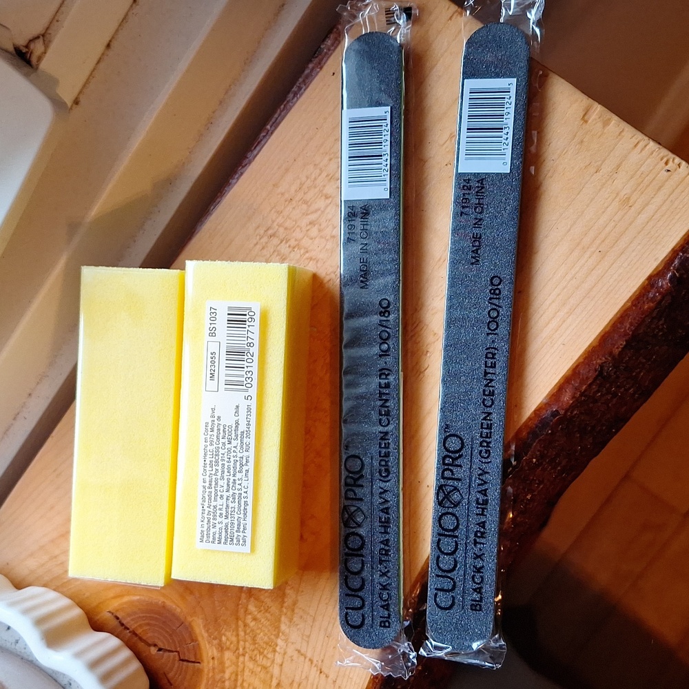 Nail files and buffers.